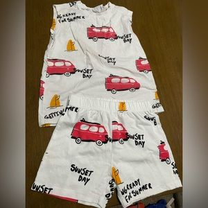 Zara 4-5yrs clothing set (top and shorts)